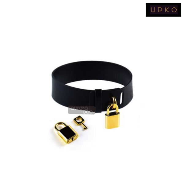 LEATHER PADLOCK COLLA